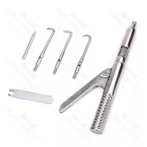 Crown Remover Gun Dentist Automatic Tools Set Of 6 Pieces
