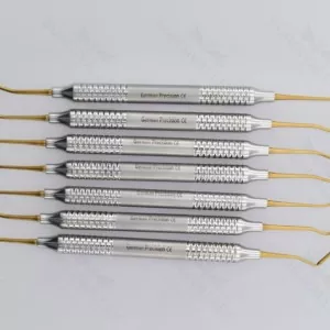 Gold Plated Restorative Composite Filling Instruments Set Of 5 Pieces