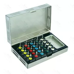 25 Pcs Conical Drill Kit With Stopper Dental Conical Implant Surgical Drill Kit
