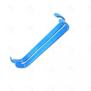 Blue Insulated Farabeuf Retractor Veterinary Surgical Instruments 16mmx150mm
