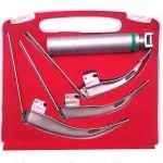 McCoy Flexi Tip Fiberoptic LED Laryngoscope Set Blade #2 #3 #4 Medium Handle
