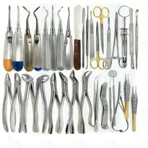 Dental Oral Surgery Kit of 64 Pieces Extraction Dental Instruments