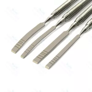 Ridge Straight Chisels Dental Bone Splitting 4 Instruments Surgical Extraction