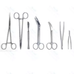 Tc Mayo Dressing Scissors with Tonsil Needle Surgical instruments Lot of 9 pcs