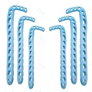 Veterinary LCP Anterolateral Distal Tibia Plates 3.5mm Set of 8pcs(L4/R4) SS