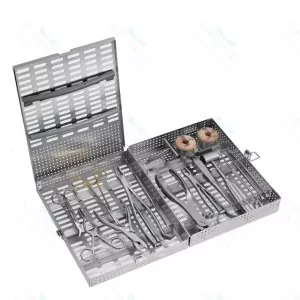 Veterinary Orthopedic Set Contains 19 instruments + A Cleaning Storage Cassette