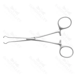 Babcock Forceps Finger Ring Ratcheted Non Perforating Forceps Holding Delicate Tissue Instruments