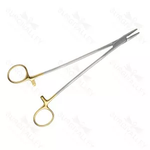 Bozeman Needle Holder Cross Hatched Surface 200mm Tungsten Carbide Needle Holders