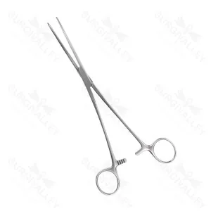 Crafoord Artery Forceps Curved With Fully Serrated Jaws 240mm
