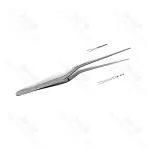 Gerald Bayonet Forceps Serrated 19.0cm Straight 1.0mm Tip General Surgery Instruments