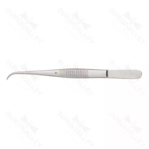 Perry Dissecting Forceps Fine Curved Serrated Jaw Delicate Dressing & Tissue Forceps
