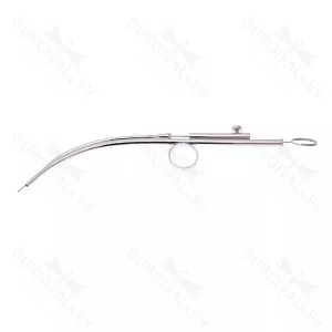 Self Clearing Suction Tube 1.5mm Diameter Bore With Stilette And Finger Ring
