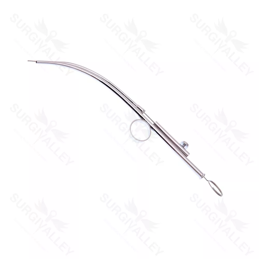 Self Clearing Suction Tube 1.5mm Diameter Bore With Stilette And Finger Ring