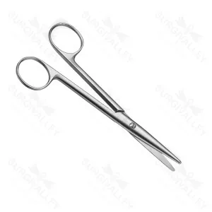 Sittle Dissecting Scissors Round Blade Straight 150 mm