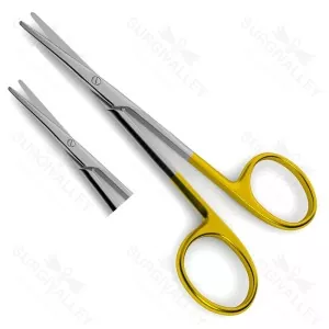 Strabismus Scissors Straight 4 1/2" Tungsten Carbide Scissors
