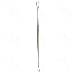 double-ended hook 6" 6.0mm Stevens tenotomy hook 10.0mm Von Graefe strabismus hook round handle – surgivalley (002211787)