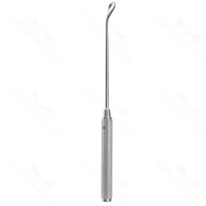 7" Coakley Antrum Curette slight curved large #1 – surgivalley (008210679)