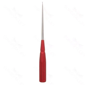10″ Color Cervical Curette – Red straight Size 6-0 1.7mm