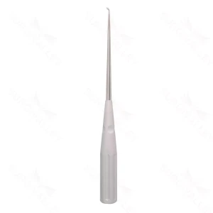 10″ Color Cervical Curette – silver Angled Size 5-0