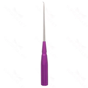 10″ Color Cervical Curette – violet Angled Size 4-0