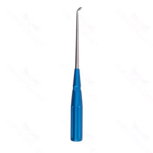 10″ Color Cervical Curette – blue Angled Size 2