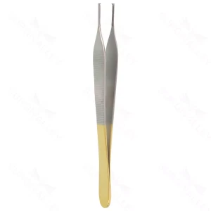 4 3/4" Adson Golden Grip 组织钳 1×2 齿 – surgivalley (027210710)