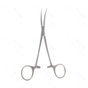 Crile-Hämostasezange 5 1/2" zart, gebogen, gezahnte Backen, Ringgriff – surgivalley (004210380)