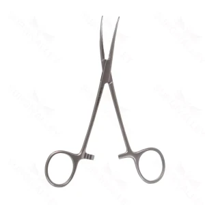 Crile-Hämostasezange 14" gebogen, gezahnte Backen, Ringgriff – surgivalley (004210375)