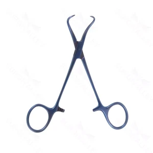 Backhaus-Tuchklemmenzange 3 1/2" mit Ringgriffen aus Titan – surgivalley (026210023)