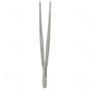 Verbandpinzette 8", gerade gezahnte Backen, flacher Griff, Titan – surgivalley (001210323)