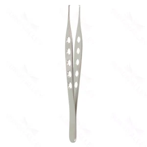 Adson-Gewebepinzette 6" fein, gerade, 1x2 Zähne, isolierter flacher Griff – surgivalley (027210189)