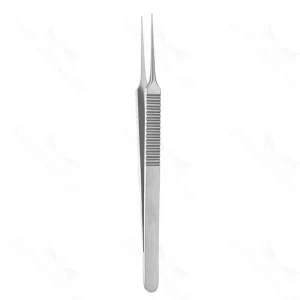 Mikropinzette – gerade Spitze 0.3mm, 9mm breiter Griff mit Plattform – surgivalley (001211423)