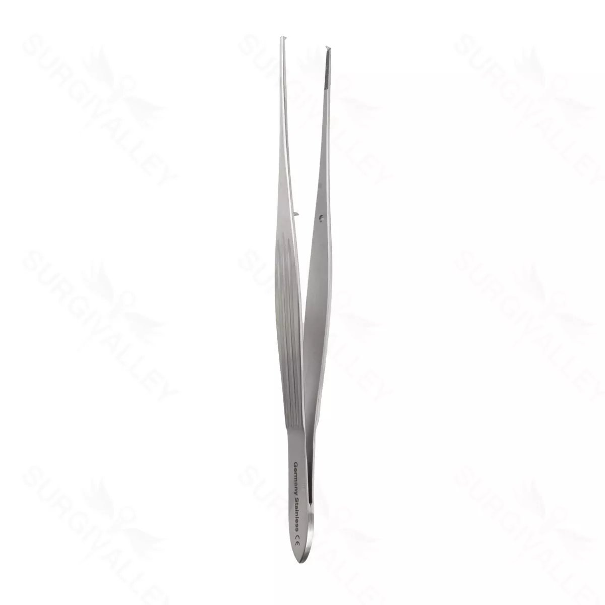 McIndoe Dressing Forceps 1.6mm tip width 1×2 teeth, 6″ (15cm) 13mm tip length
