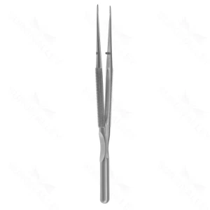 15cm Forceps – .3mm dia straight tip 8mm dia