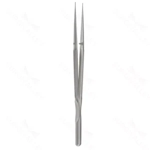 18cm Pierse Forceps – rnd hndl 8mm dia. .3mm tips