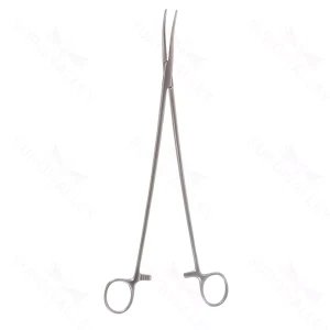 12″ Zenker Ligature Forceps – light curve