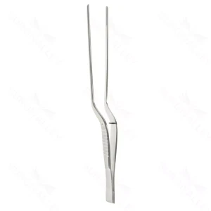 Cushing Bayonet Forceps – Serrated 7.25″