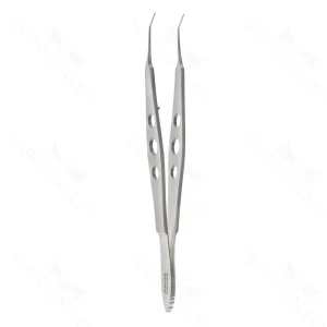 soft IOL cutter 4 1/2" straight serrated 6.0mm blades, fixed top blade, rongeur-style ring handle with flush port – surgivalley (002040233)