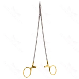 10" Crile-wood Needle Holder straight Golden Grip – surgivalley (004210698)