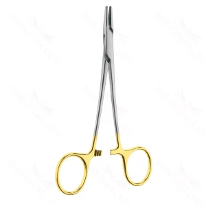 5" Halsey Needle Holder Golden Grip serrated – surgivalley (003210731)