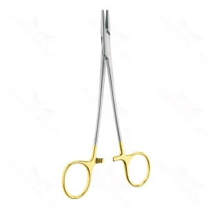 6" Crile-wood Needle Holder straight Golden Grip – surgivalley (004210696)