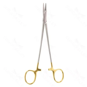 7" Crile-wood Needle Holder straight Golden Grip – surgivalley (004210697)