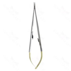 8 1/2" Castroviejo Golden Grip Needle Holder straight serrated – surgivalley (003210735)