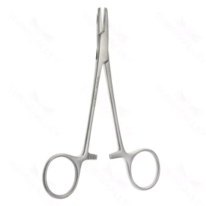 5″ Collier Needle Holder – serrated fenestrated jaw