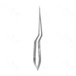 9″ Micro Needle Holder – Bayonet Flat handle straight jaw w/lock FineTouch