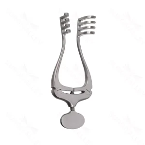 Retractor mastoideo Jansen de 4×4 púas romas de 4 1/2" – surgivalley (011211500)