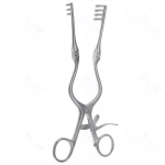 8″ Weitlaner Retractor – w/hinged arms 3×4 shrp prongs