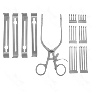 Henley Retractor Set – complete Includes 4 ctr blades and 3 pr of sides blades