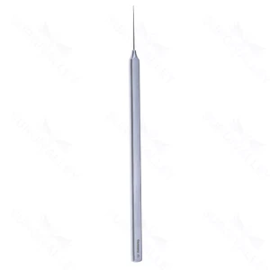 Sinskey II lens manipulating hook 4 1/2" straight shaft 0.2mm diameter blunt tip round handle titanium – surgivalley (002210248)