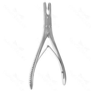 Ruskin rongeur 7" double-action straight jaws 7.0mm bite, spring handle – surgivalley (011210155)